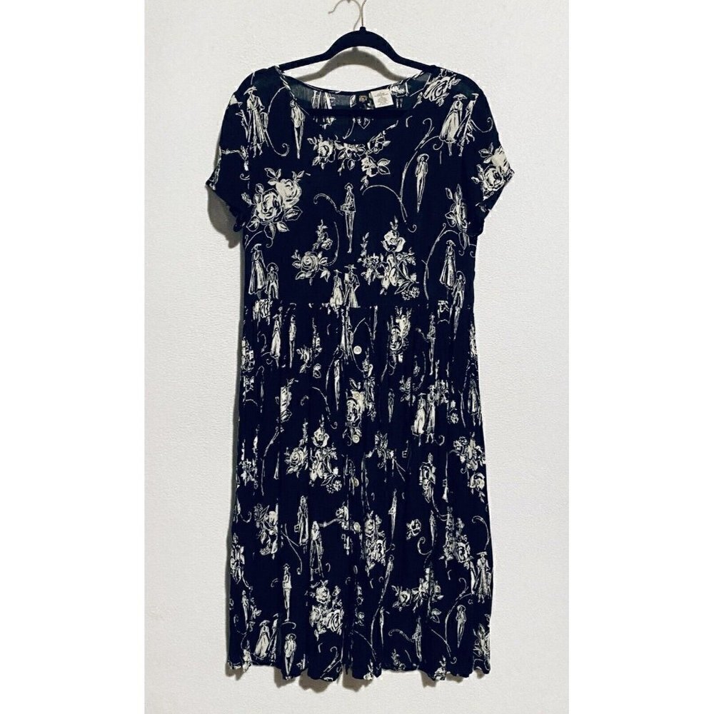 Bila Dress Womens Small Floral Fancy Ladies Short Sleeve Button Front Boho